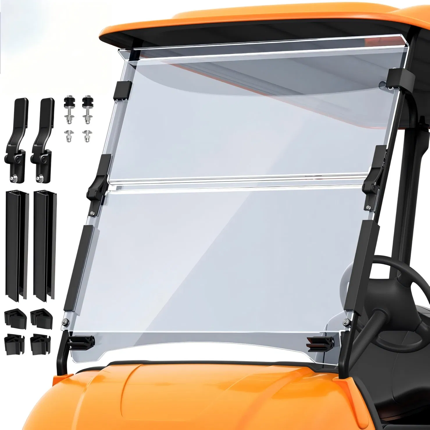 Parabrisa de Policarbonato Resistente a Arranhões para GOLF CART YAMAHA G29