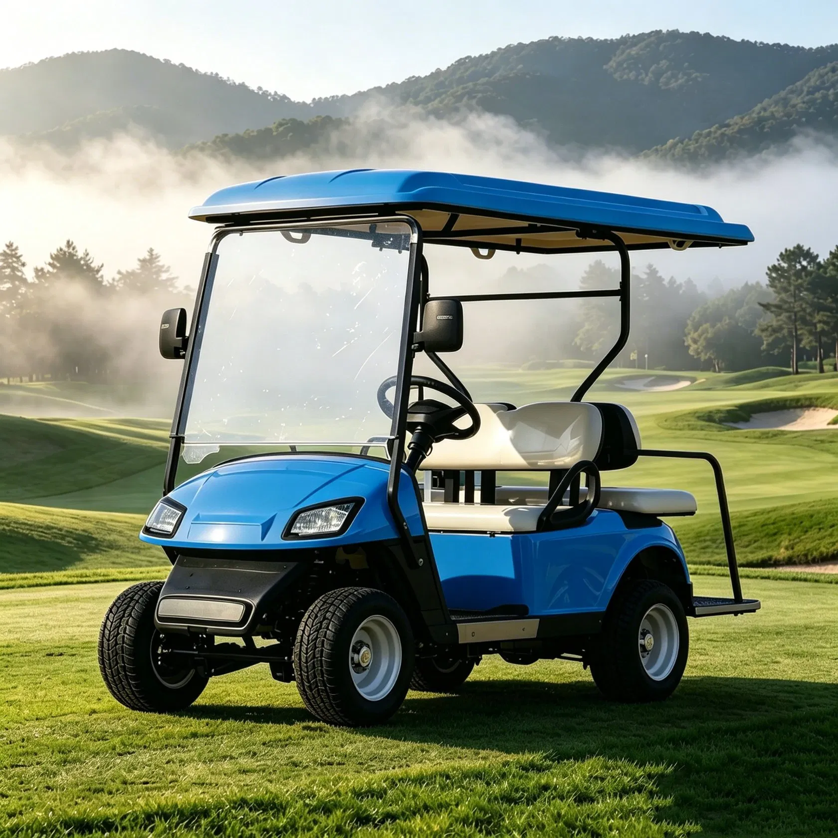 Tongcai &amp; Kepler 4 Assento Elétrico com Opções de Assento Personalizadas Aprovado pela CE Durável Confortável para Uso em Resort Hotel Frota Carrinho de Golfe