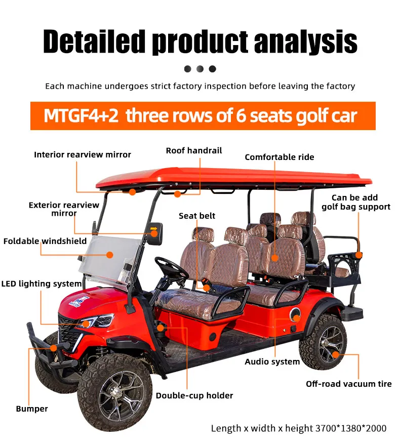 Carrinho de Golfe Elétrico Detalhe 2
