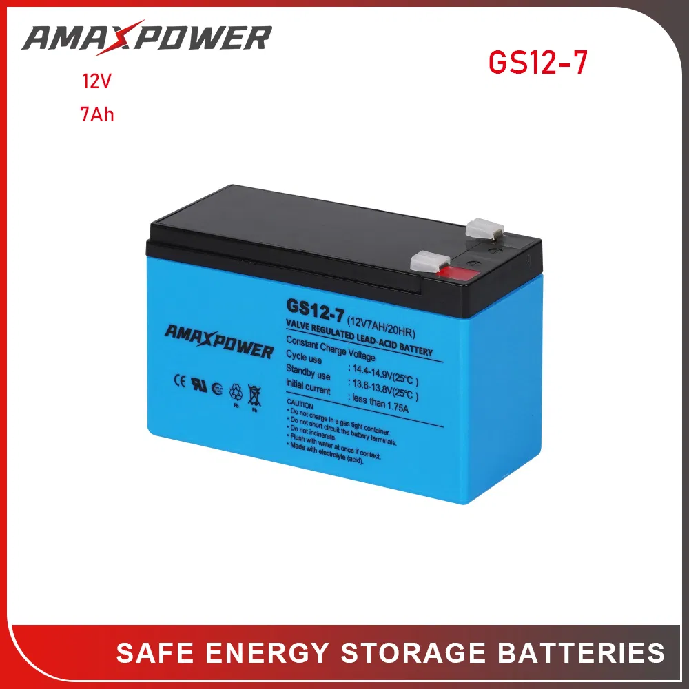 Bateria AGM de Armazenamento de Energia Recarregável 6V 12V 4ah 4.5ah 5ah 6ah 7ah 7.5ah 8ah 9ah 10ah 12ah 15ah 17ah Bateria de Chumbo Ácido para UPS/Carrinho de Golfe Marinha/RV/Camper