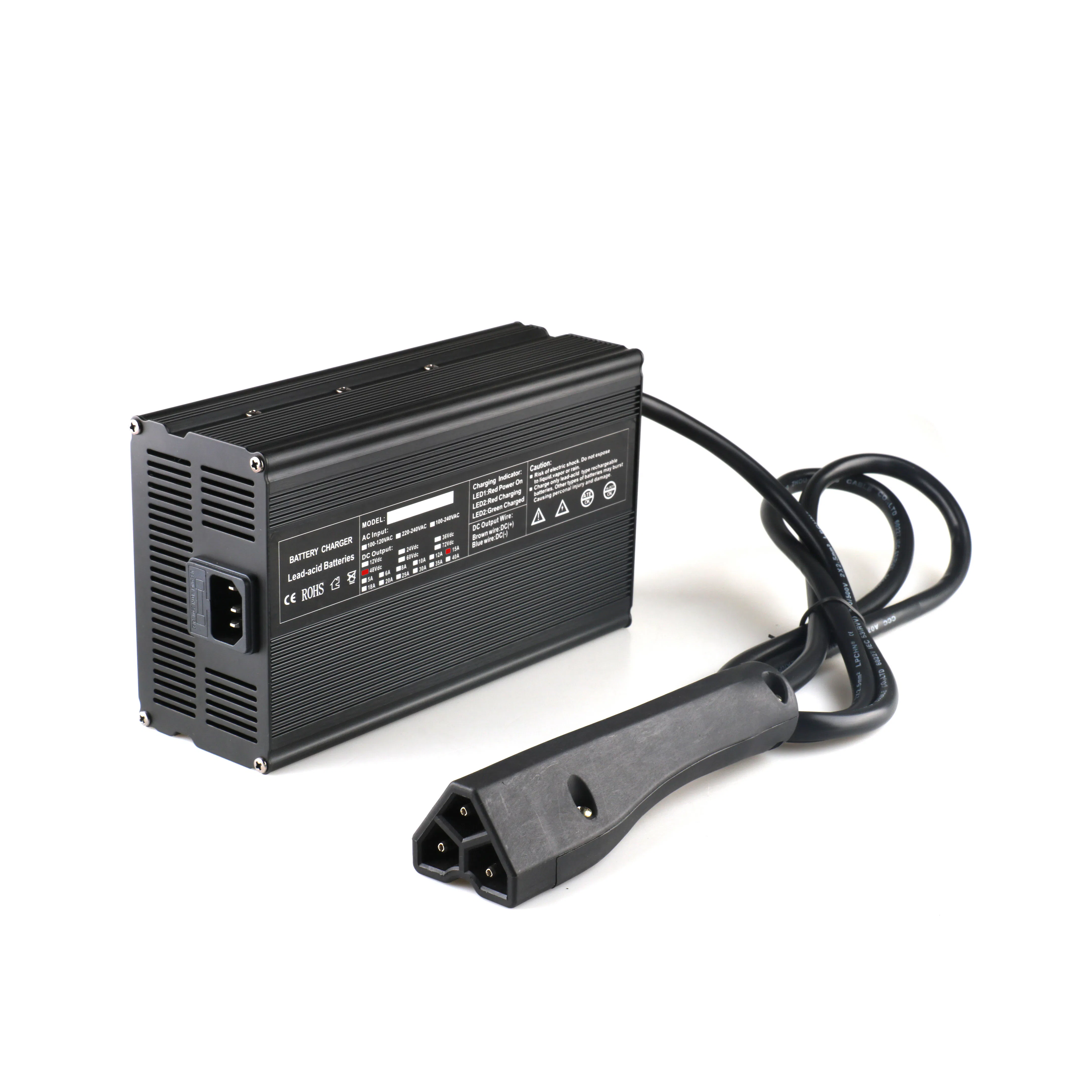 Carregador de Carrinho de Golfe Rápido 36V 15A com Proteção Ovp e CE