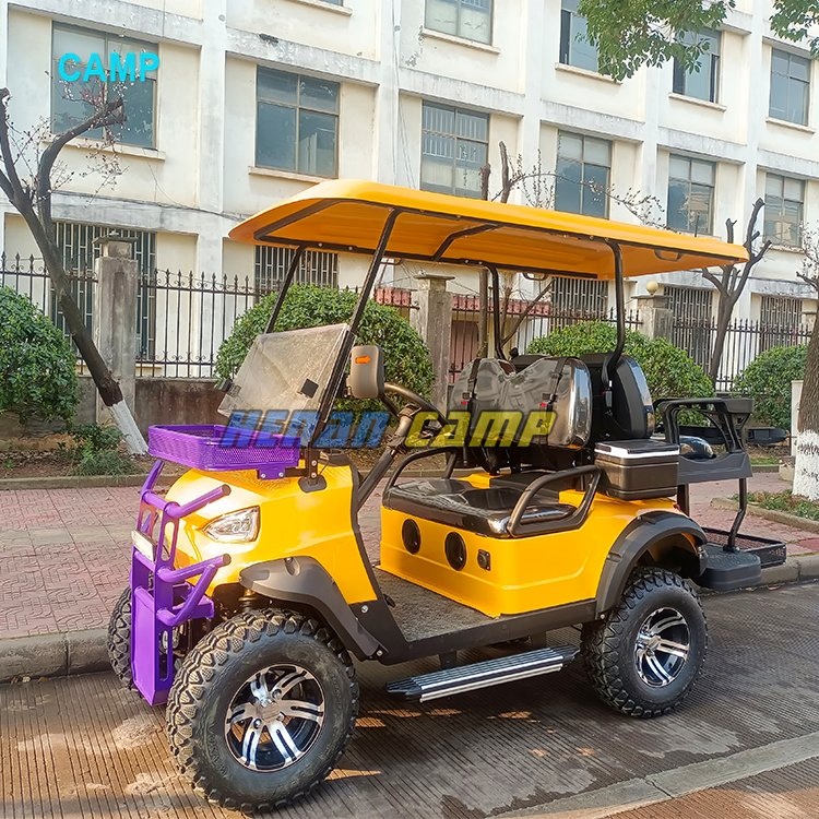 2024 Carrinho de Golfe Personalizado 72V 4 Lugares ou Carrinhos de Golfe a Gasolina