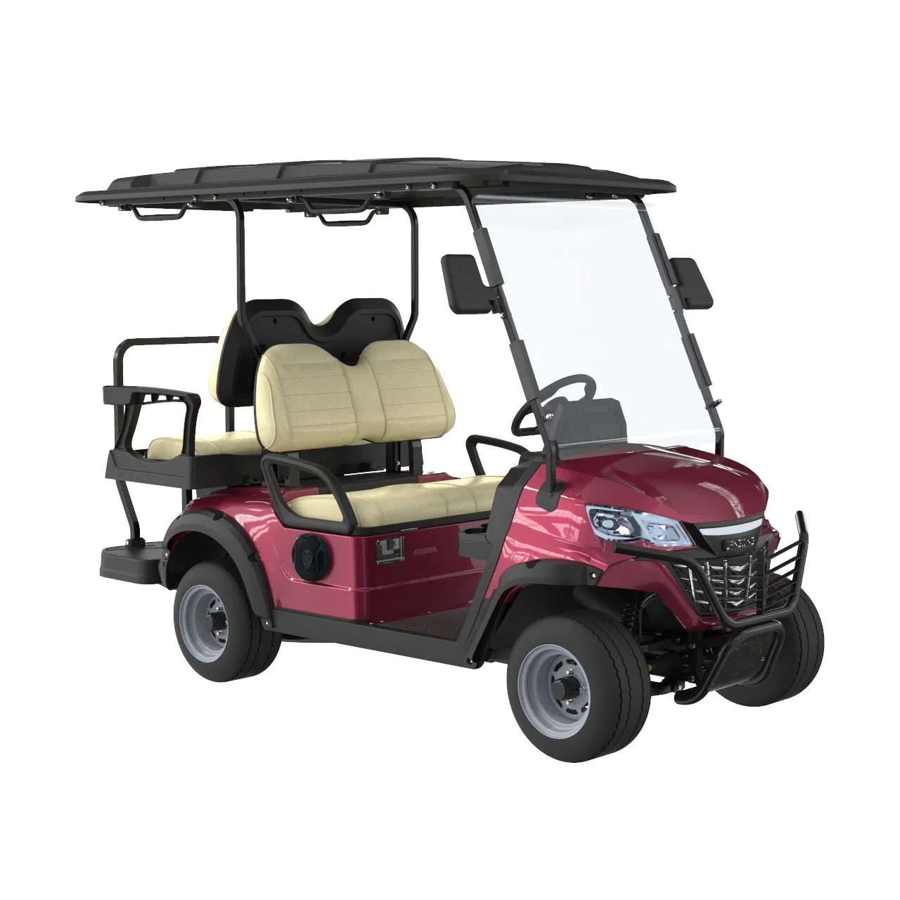 4 Carrinho de Golfe Elétrico para 4 Pessoas de Alta Qualidade com Bateria de Lítio para Campo de Golfe para Adultos
