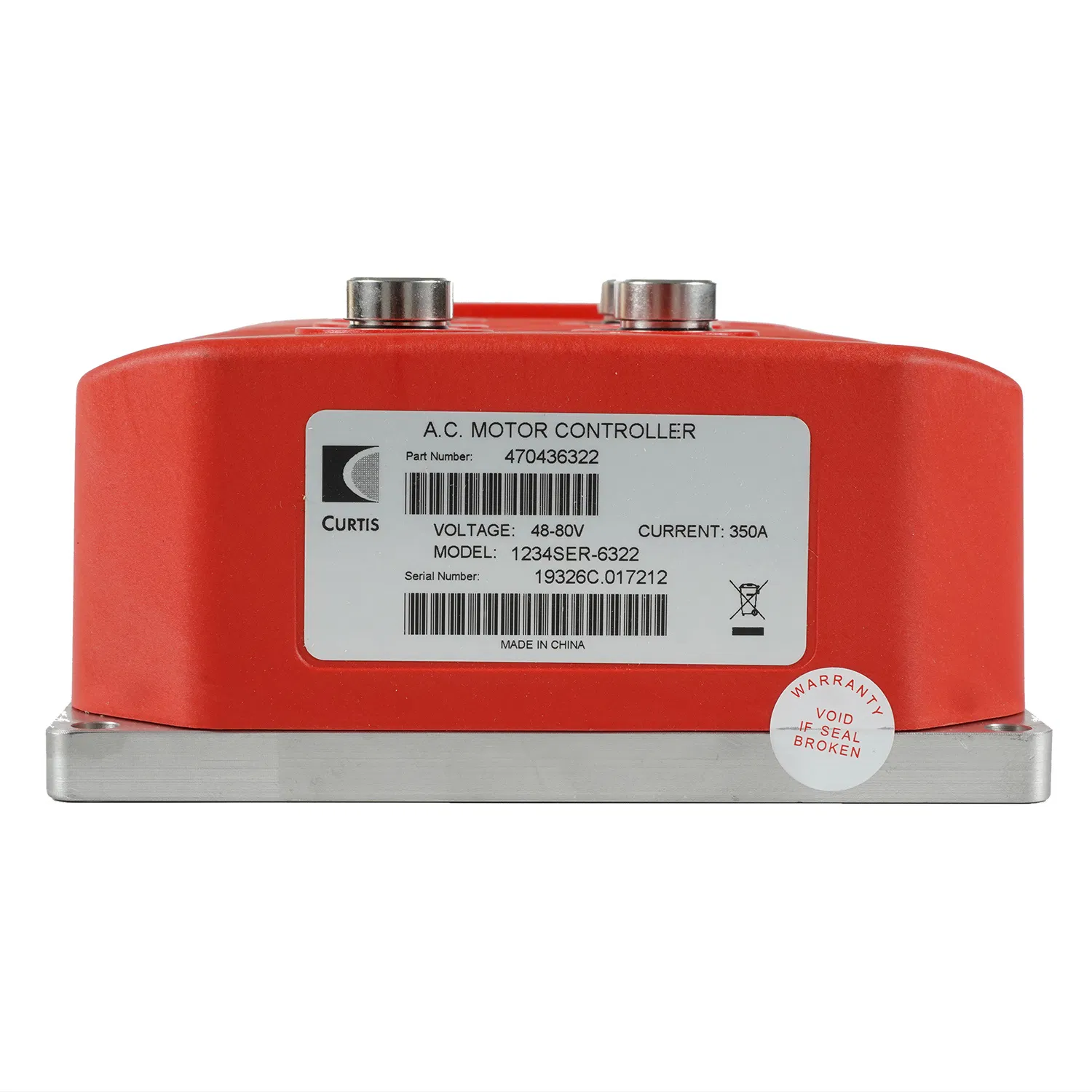 Controlador de Motor Programável AC 1234ser-6322 48-80V 350A para Carrinhos de Golfe