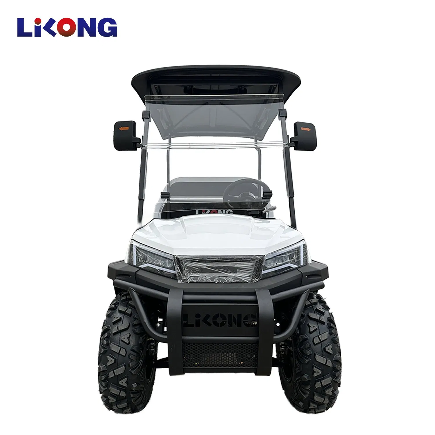 Veículo utilitário elétrico com teto de sombra, buggy ATV, carrinho de golfe, carro de carga com assento confortável