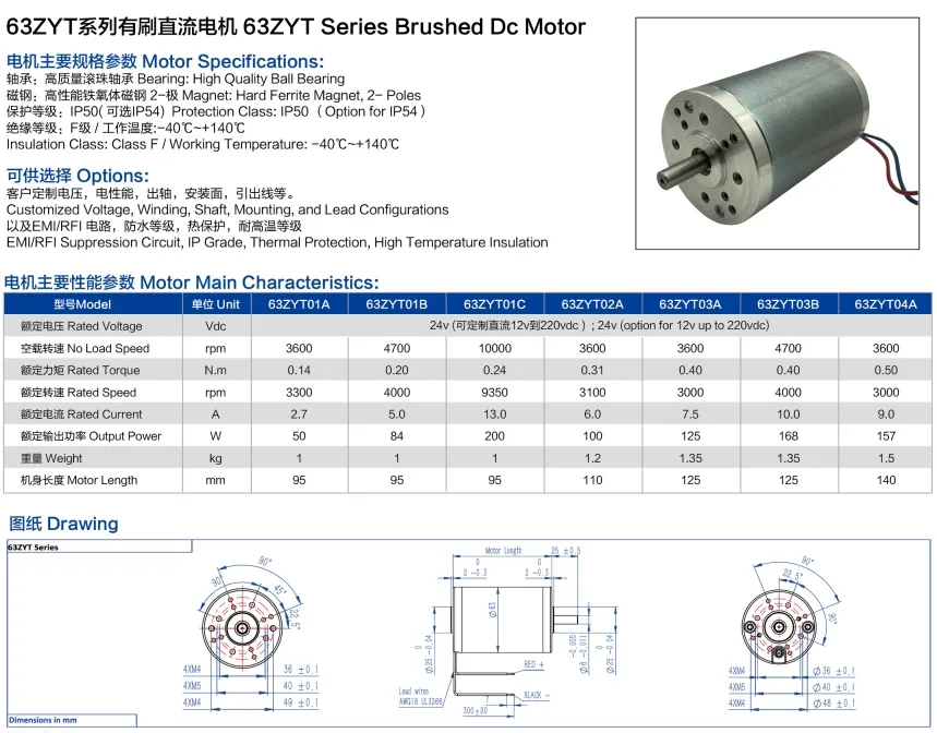 Motor DC típico modelo 2