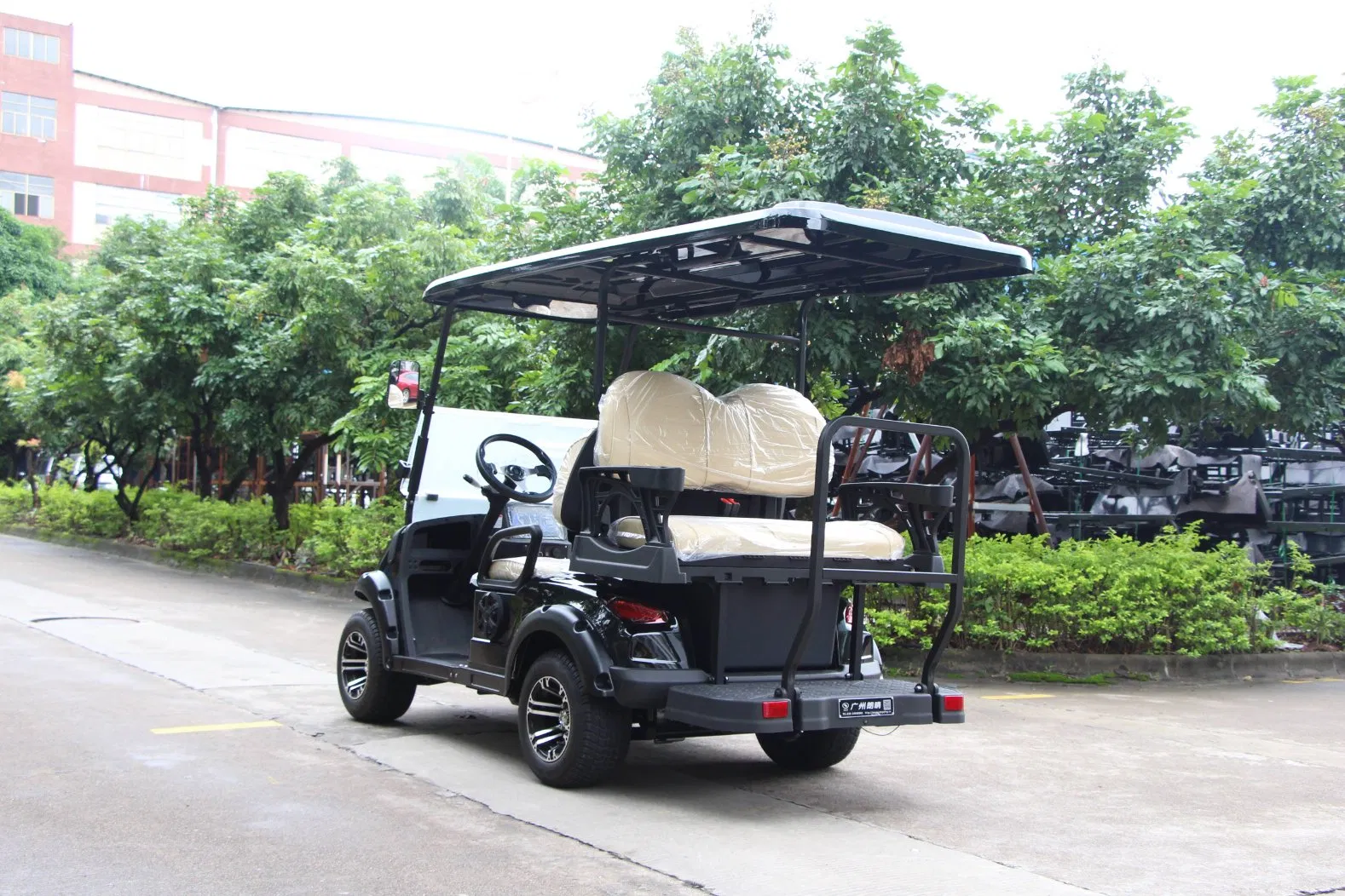 Venda por atacado Personalizado 48V Carrinho de Golfe Elétrico 4-Seater Carrinho Elétrico com Acessórios para Carro de Futebol