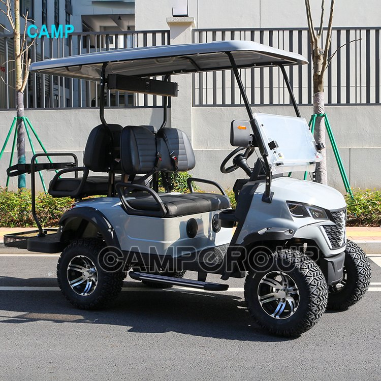2024 Venda Quente Clubcar 4 Assento Carrinho de Golfe Fornecedor de Ouro Peças de Carrinho de Golfe Elétrico Personalizadas Grátis