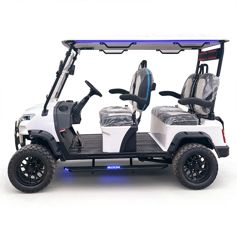 Carrinho de Golfe Elétrico de Luxo Alimentado por Lítio com Opções de Cores Personalizáveis