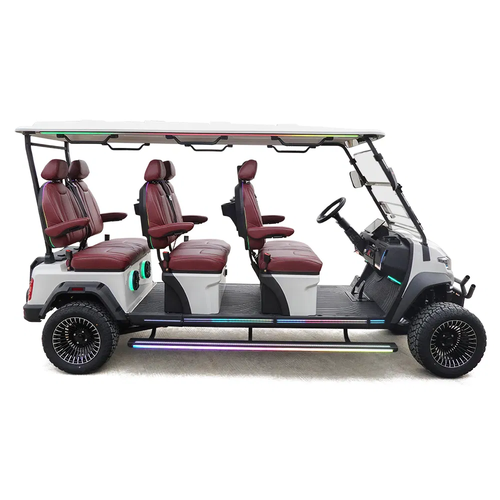 Carrinho de Golfe de Luxo 4-Seater com Motor AC e Bateria de Lítio