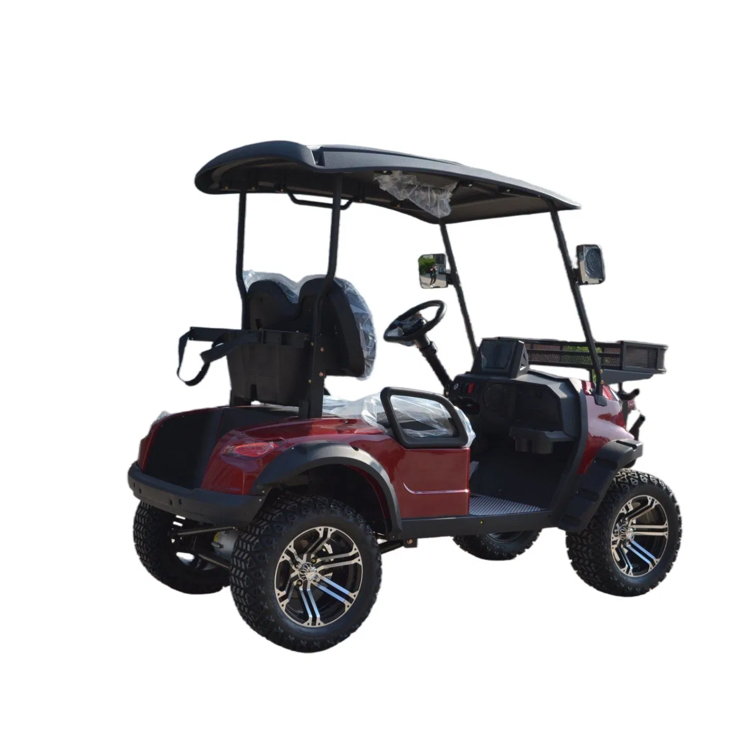 Carrinho de Golfe Elétrico Personalizável 2 Lugares com Várias Cores e Acessórios Opcionais
