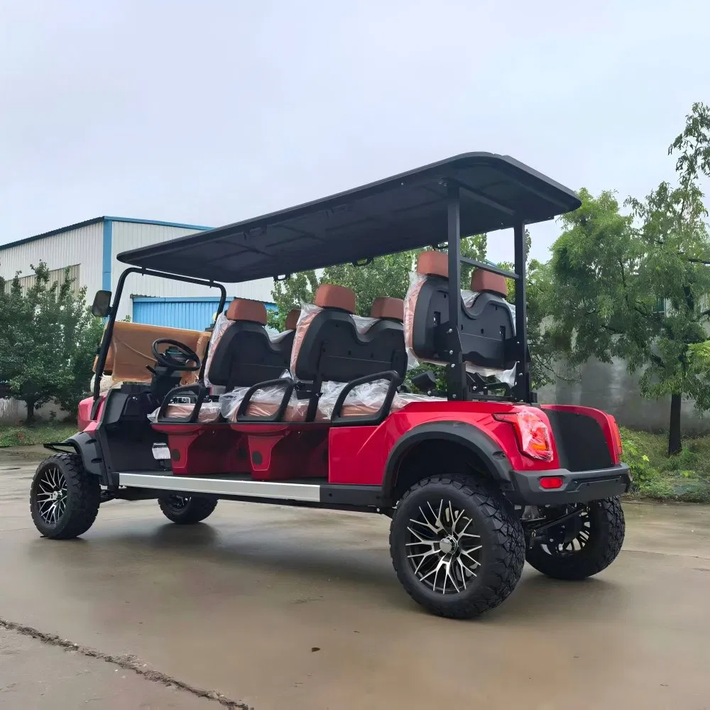 Transporte Turístico Personalizável de Alto Desempenho para Exterior Tongcai &amp; Kepler 100km Distância de Condução Estendida Durável Conforto Carrinho de Golfe Elétrico para Seis Passageiros