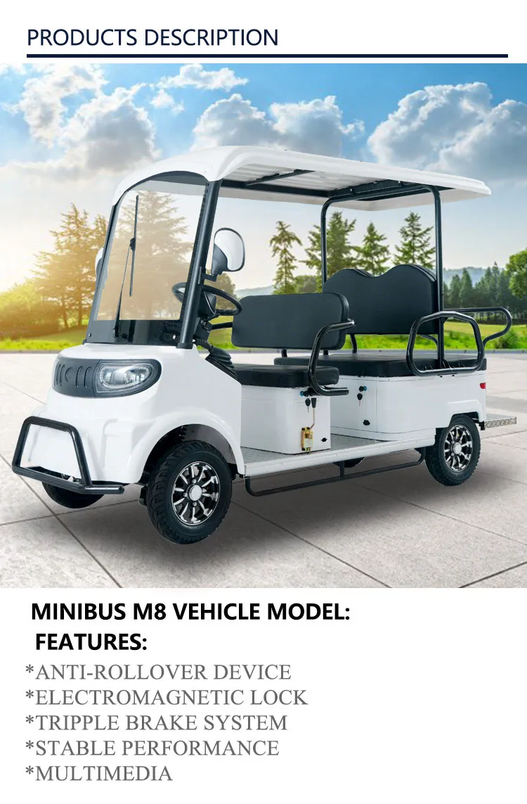 Luxuoso Elétrico Off-Road Carrinho de Golfe com Longa Duração da Bateria