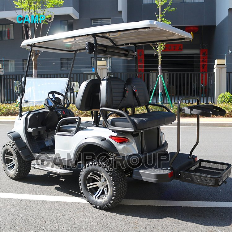 2024 Venda Quente Clubcar 4 Assento Carrinho de Golfe Fornecedor de Ouro Peças de Carrinho de Golfe Elétrico Personalizadas Grátis