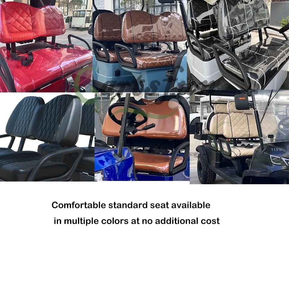 Fornecedor da China Preço Luxuoso 48V Carrinho de Golfe Elétrico com Empurrador Fabricante OEM ODM Venda Carrinho de Golfe Elétrico Elevado