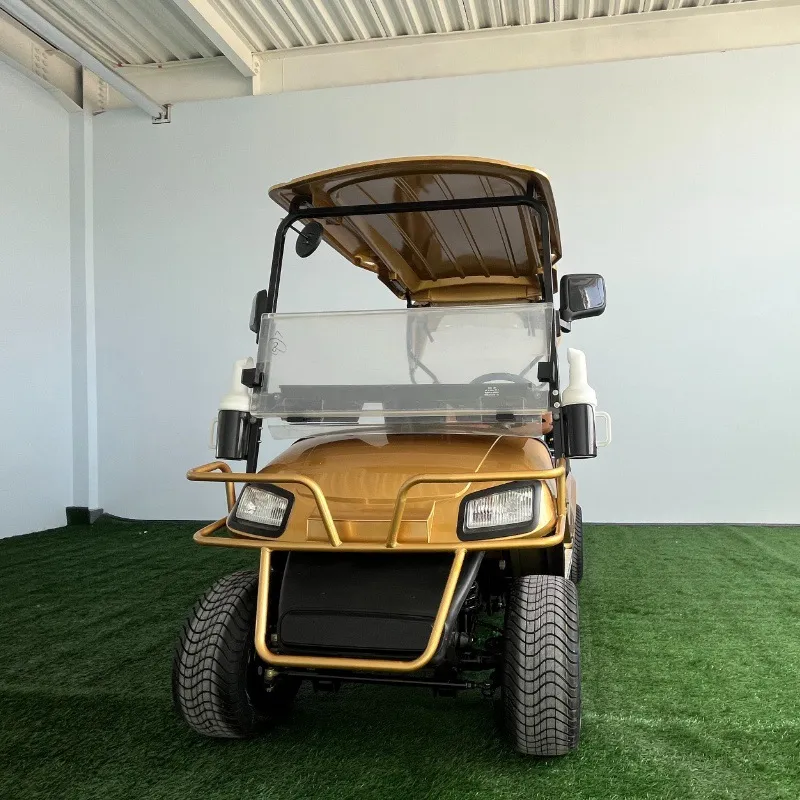 Mini Bateria de Lítio 2 Assento Carrinhos de Golfe a Gasolina Movidos a Gás Elétricos