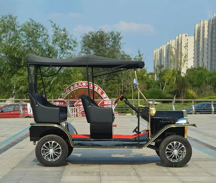 Acessórios Vintage para Carro Moderno Elegante Preto 5 Passageiro Clássico Carrinho de Golfe