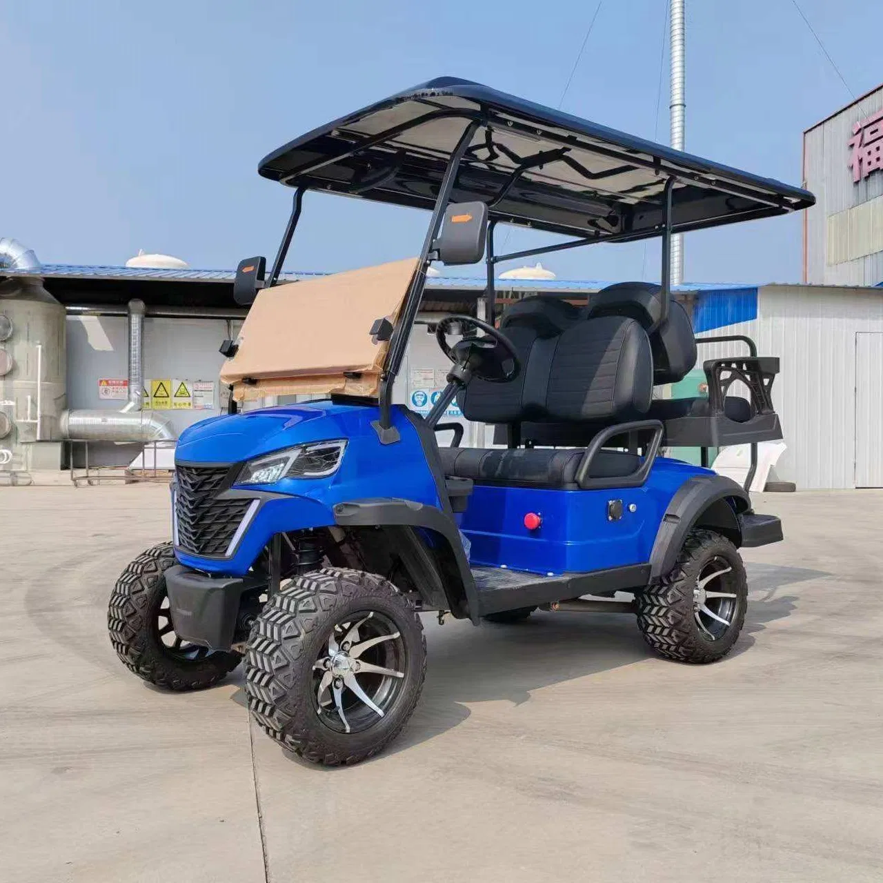 Street Legal Golf Cart Lsv Electric Golf Buggy with Turn Signals, Mirrors &amp; Seatbelts for Neighborhood Use