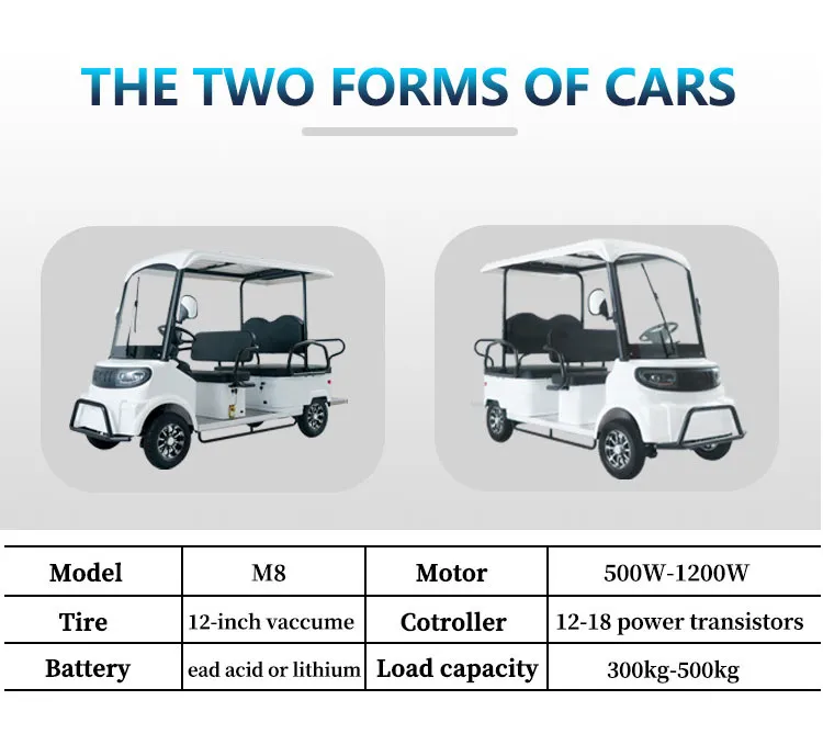 Luxuoso Elétrico Off-Road Carrinho de Golfe com Longa Duração da Bateria