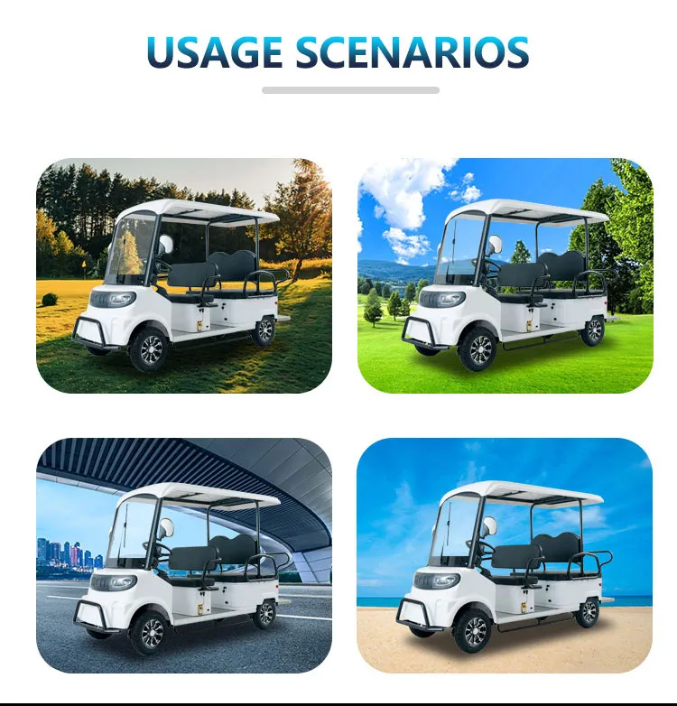 Luxuoso Elétrico Off-Road Carrinho de Golfe com Longa Duração da Bateria