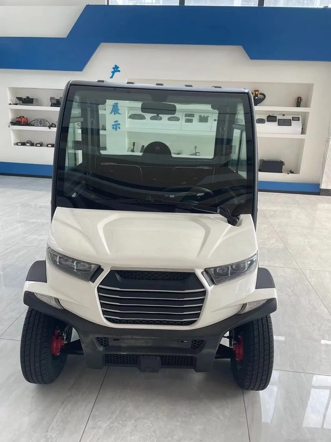 Carrinho de Golfe de Luxo com Ar Condicionado para Buscar Crianças na Escola