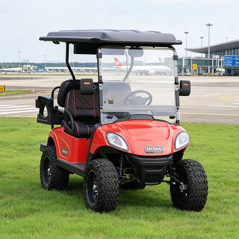 Preço de Fábrica 2+2 Carrinho de Golfe Elétrico de Luxo com Bateria de Lítio Inteligente e de Alto Padrão