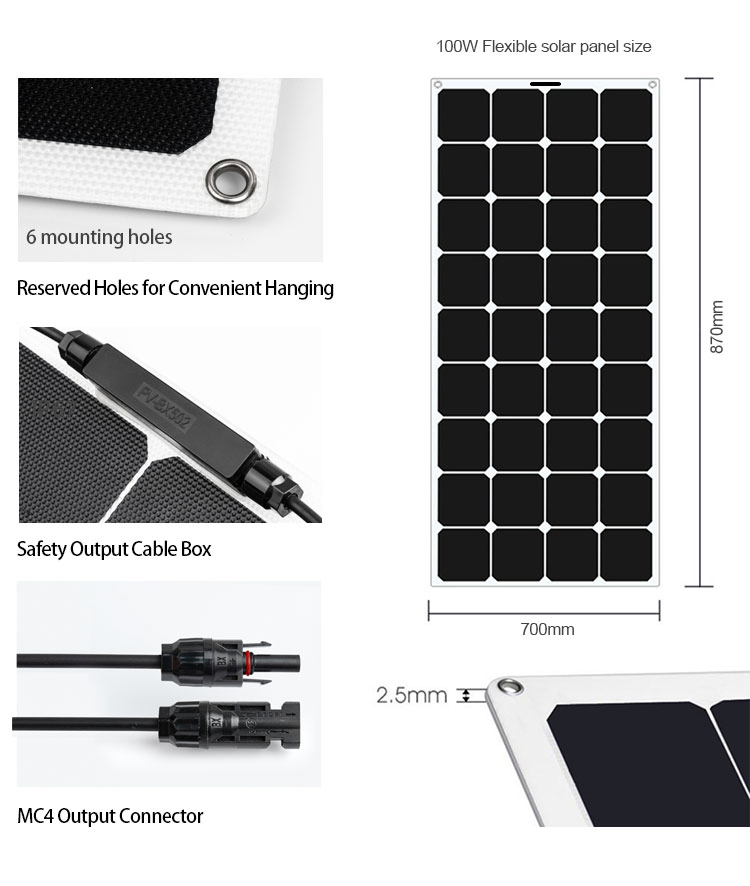 Painel Solar Versátil para Carrinhos de Golfe e RVS