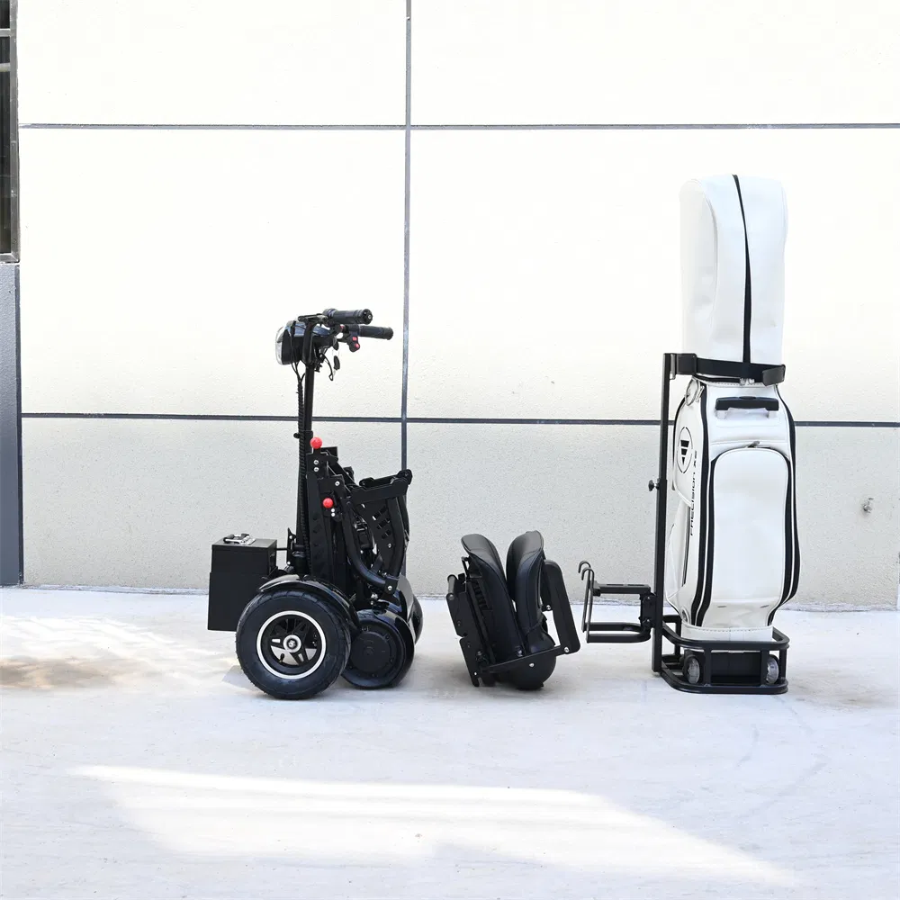 2025 Excelente Tamanho Compacto Encosto Ajustável em Altura Grande Assento Dobrável Monopattino Carrinhos de Golfe