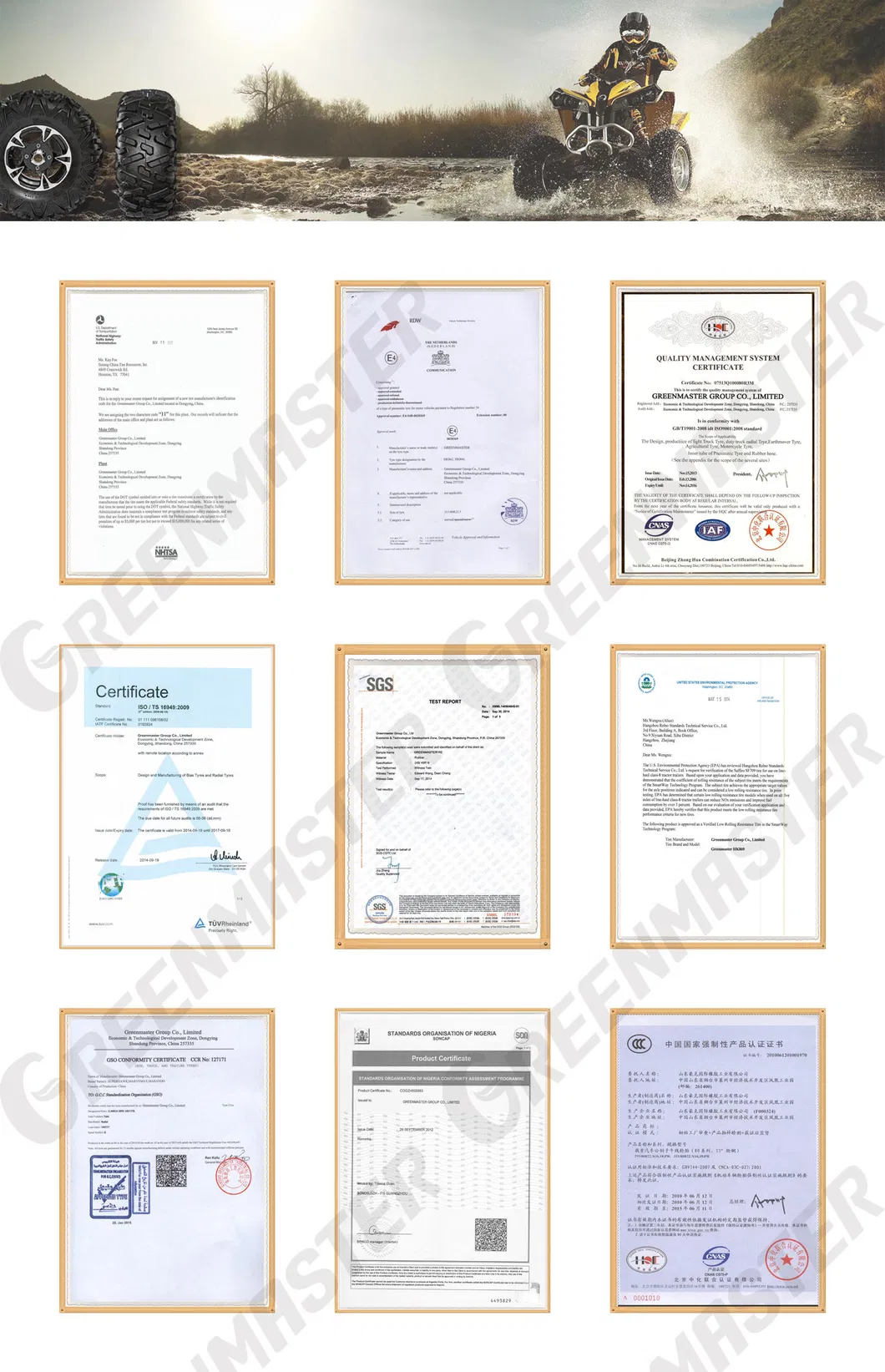 Certificações de pneus