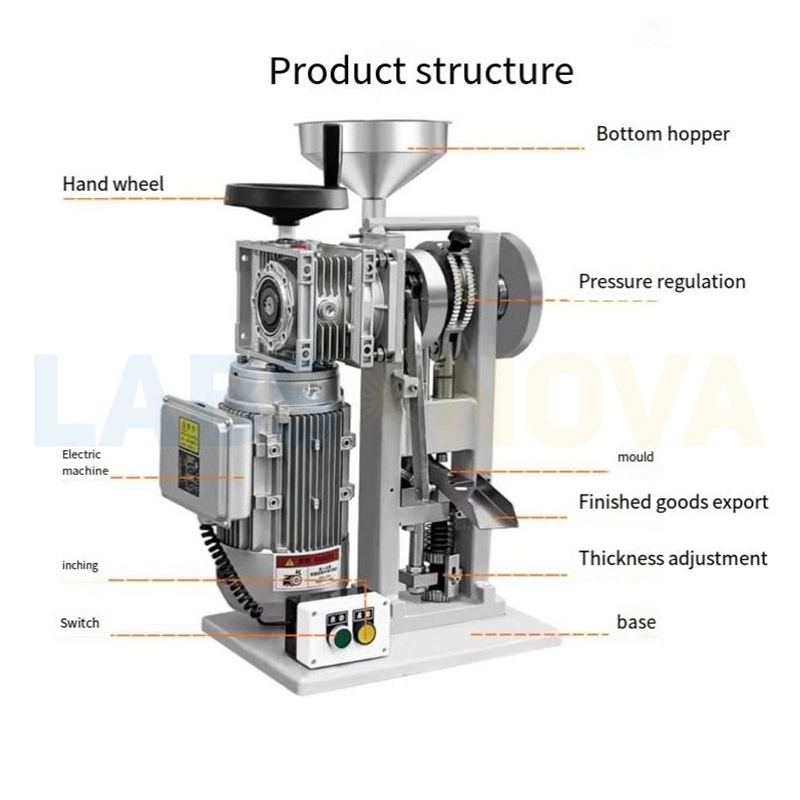Máquina de Compressão de Tabletes de Doces Automática Barata Thdp-5 Máquina de Compressão de Pílulas Tdp-5 Máquina de Fabricação de Tabletes Tdp5