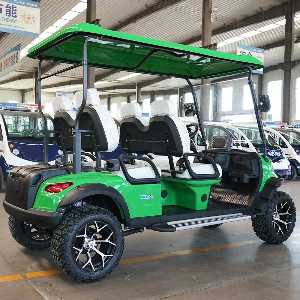 4 Carrinho de Golfe Elétrico de Luxo 72V Buggy de Golfe 4 Passageiro Aprovado CE 4 Buggy de Golfe com Rodas