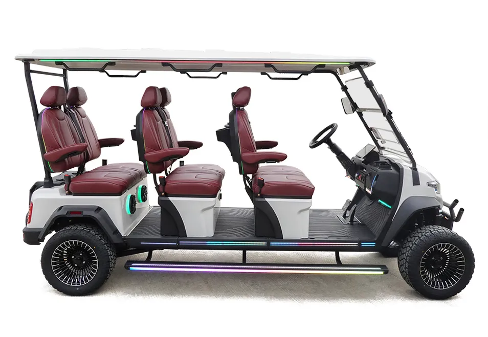 Carrinho de Golfe de Luxo 4-Seater com Motor AC e Bateria de Lítio
