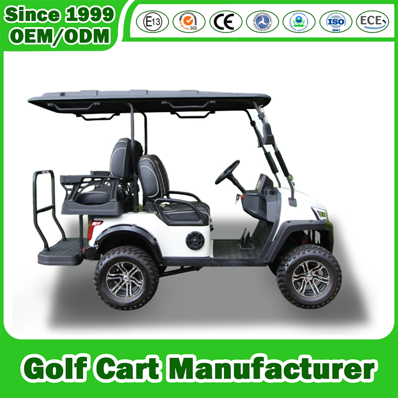 2+2 Assento 4 Passageiro Fábrica da China Personalizado 2+2 Assentos Carro Clube a Gasolina Gasóleo Elevado Tour Lsv Carrinho de Golfe Buggy de Golfe Fabricante