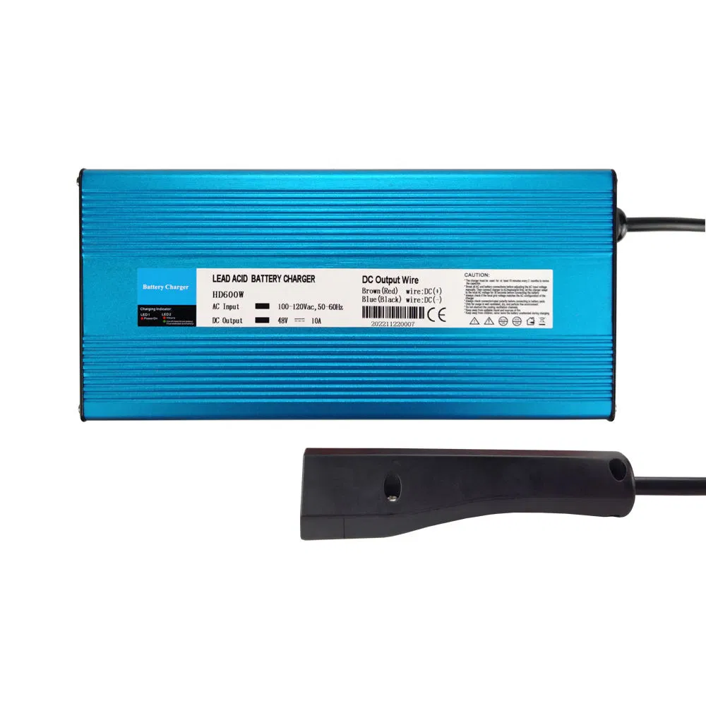 48V 10A Carregador de Bateria Inteligente para Cart Golf Elétrico Club Car para Bateria de Chumbo Ácido com Plugue Ezgo Rxv TXT / Club Car