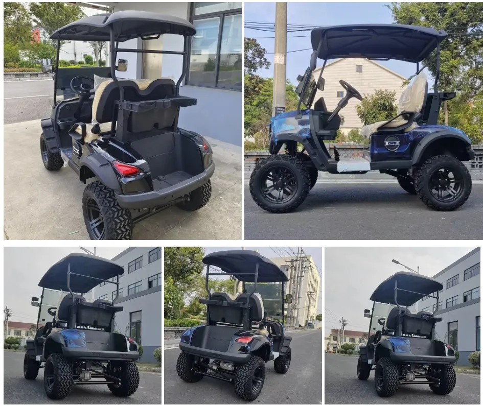 Carrinho de Golfe Luxuoso - Vista Lateral