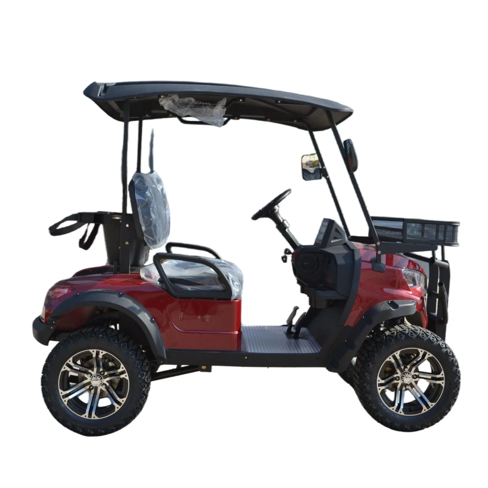 Carrinho de Golfe Elétrico Personalizável 2 Lugares com Várias Cores e Acessórios Opcionais
