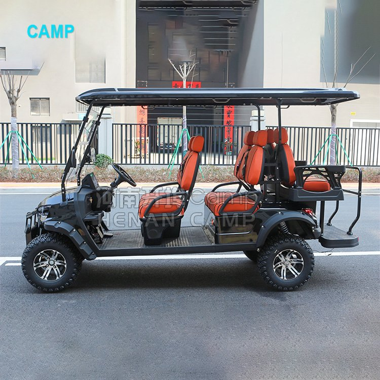 Carrinho de Golfe a Gasolina 4 Lugares Buggy Off Road Clube de Caça Carro de Golfe Kart a Gasolina