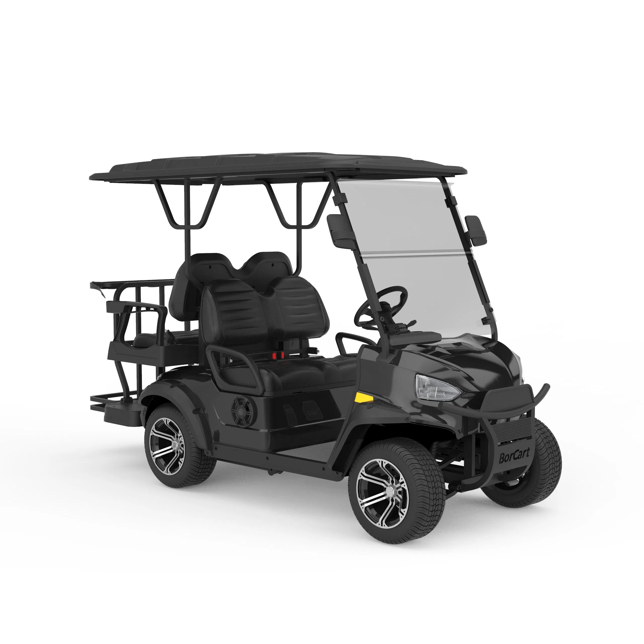 Carrinho de Golfe 4 Lugar Veículo Elétrico Branco Utilitário Elétrico