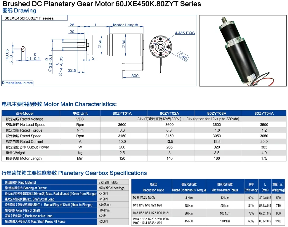 Motor DC típico modelo 9