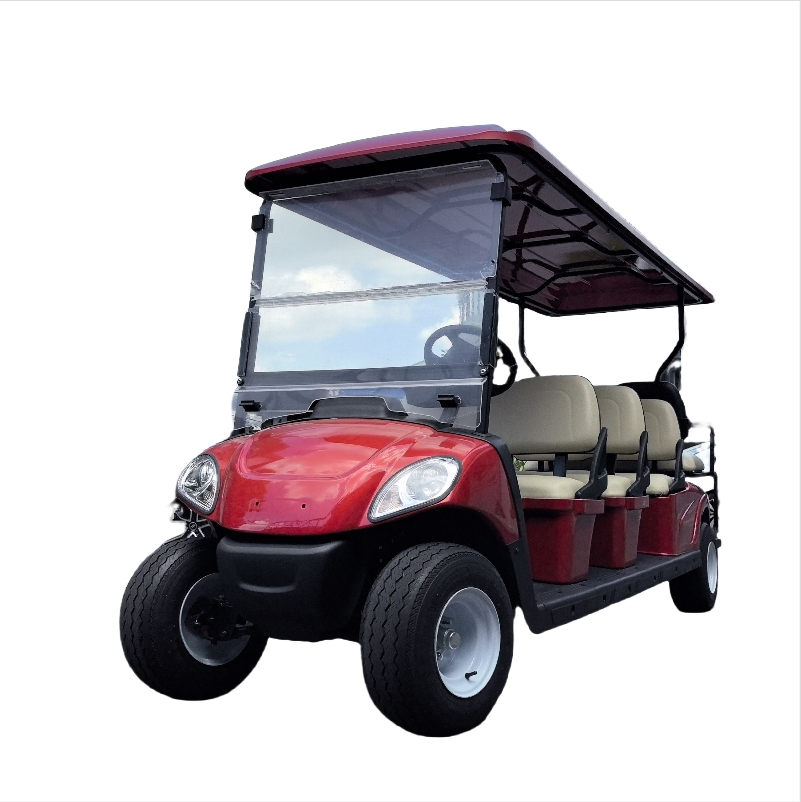 Carrinho de Golfe de Alta Qualidade 4 Lugares Carrinho de Golfe Alimentado por Bateria de Lítio 48V Veículo Utilitário Aprovado pelo CE