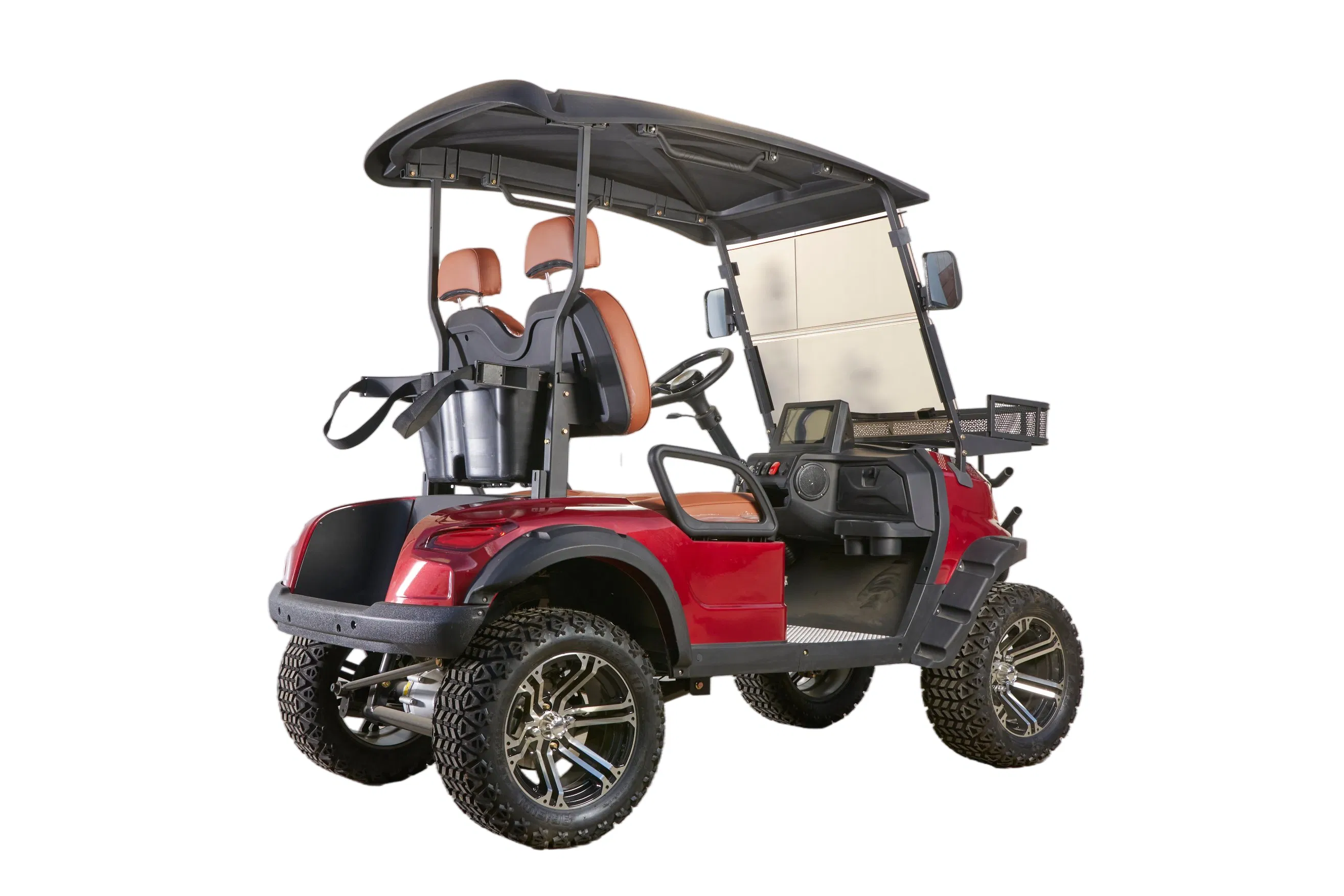 Carrinho de Golfe Elétrico Personalizável 2 Lugares com Várias Cores e Acessórios Opcionais