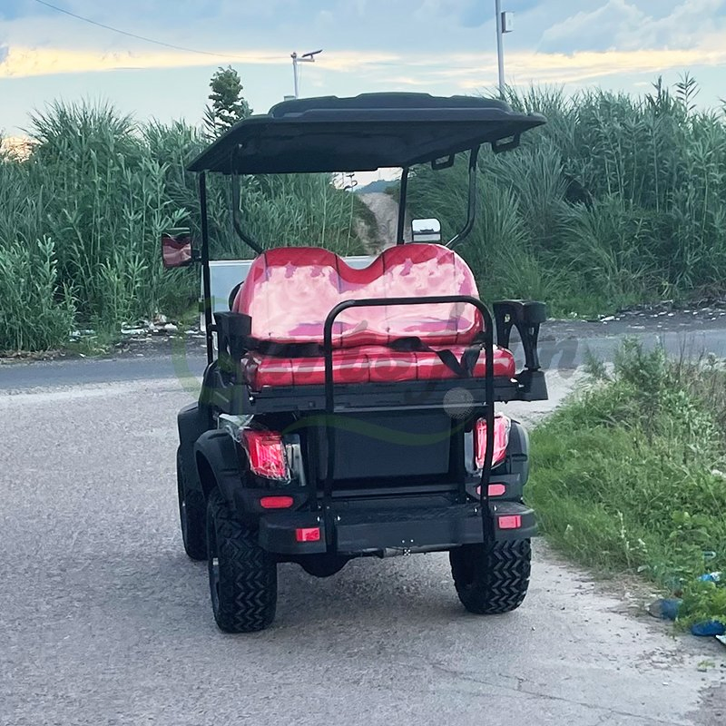 Novo Design Carrinho de Utilidade a Gasolina 6 Passageiros Carrinho de Golfe 300cc Elevado 6 Lugares Carrinho de Golfe a Gasolina