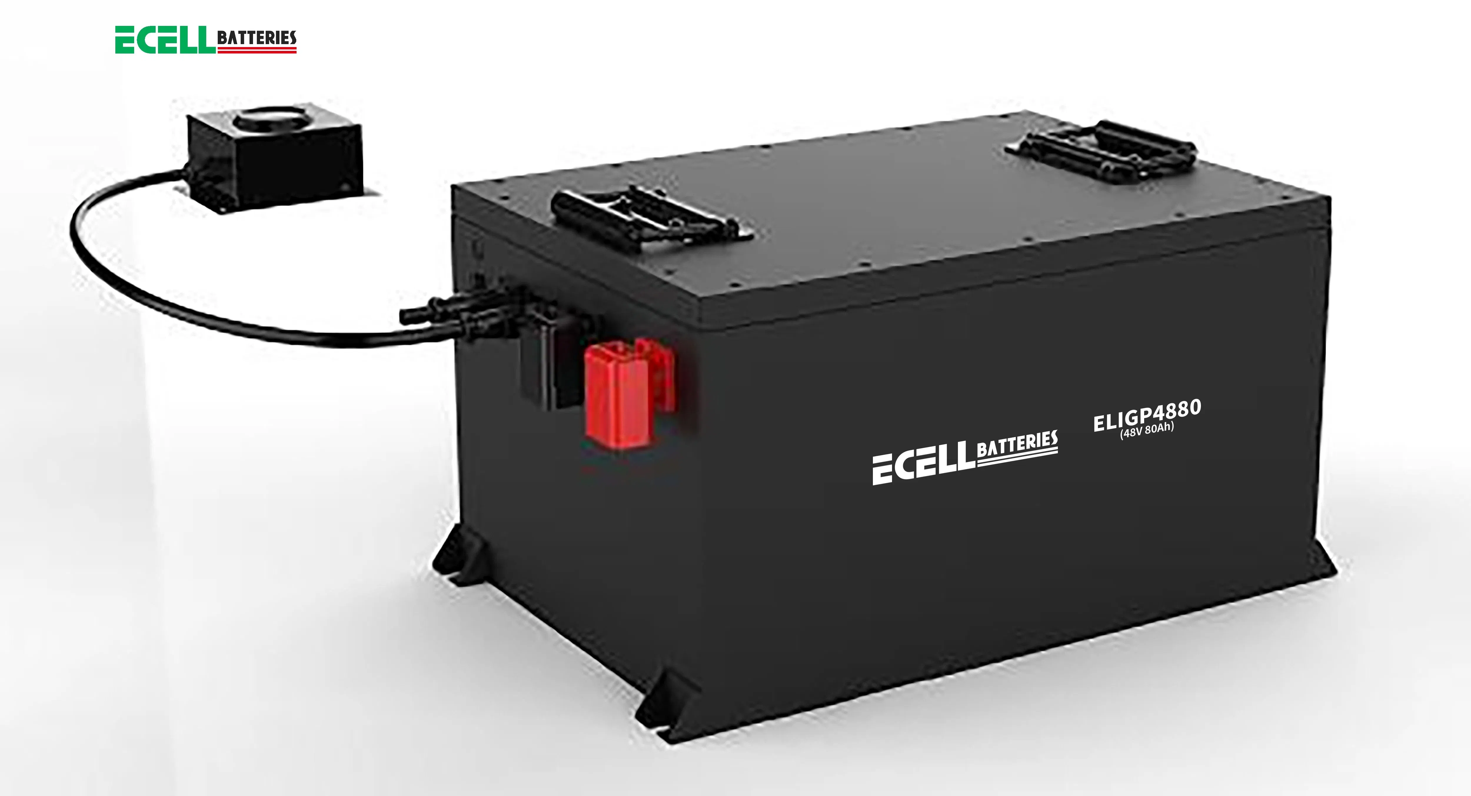 Bateria de UPS de Lítio para Carrinho de Golfe de Alta Potência 25.6V 200ah para Energia Solar LiFePO4