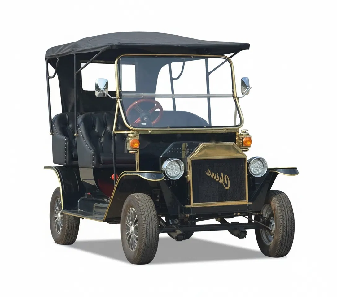 Acessórios Vintage para Carro Moderno Elegante Preto 5 Passageiro Clássico Carrinho de Golfe