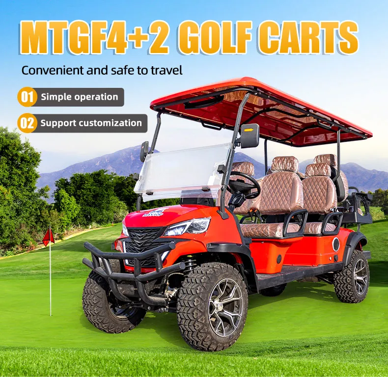 2 Seats Golf Cart 60V 100ah Battery Electric for Golf Course Use
