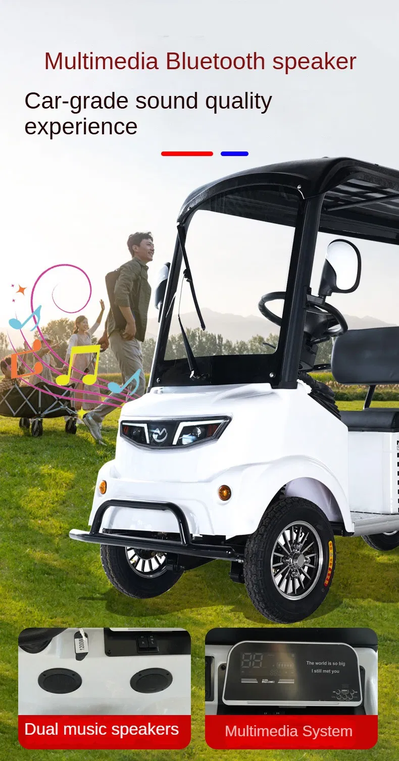 Veículo utilitário de acionamento elétrico silencioso para transporte de equipamentos de golfe