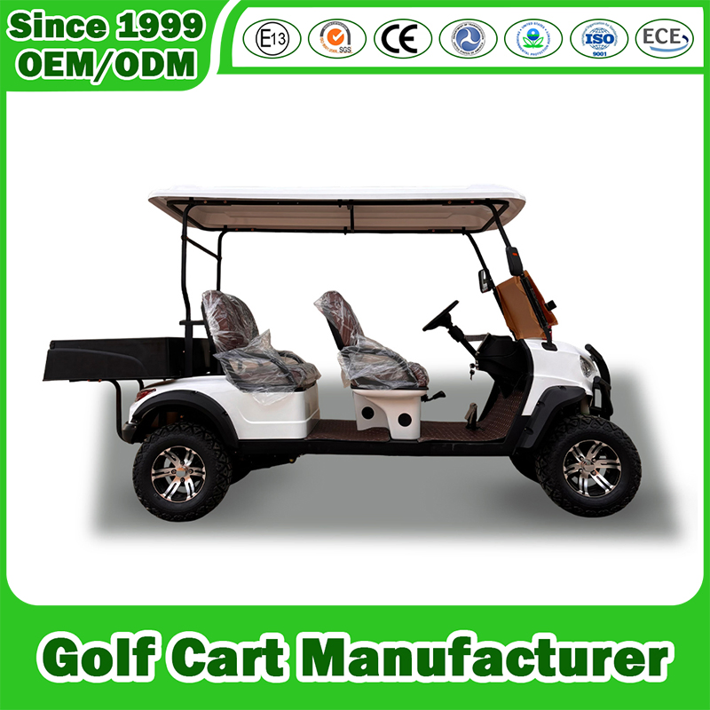 2+2 4 Fabricação de Carro de Passageiros de 4 Lugares, Legal para Rua, Movido a Gás, Cart de Golfe para Campo de Golfe, Área Turística