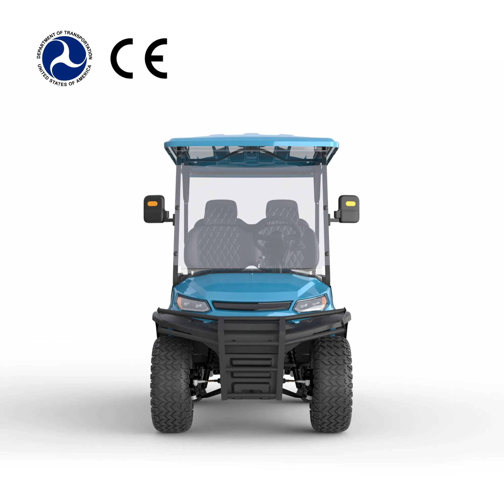 Mini Elétrico 4 Assentos off Road Gol Car Bateria de Lítio Carro Elétrico de Golfe 72V Carros de Golfe de Luxo Baratos Dirigíveis Mini Carro de Golfe para EUA UE