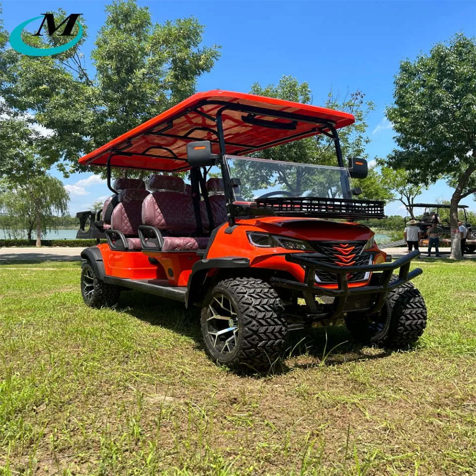 Preços 4WD Mini Club Legal na Rua 48V 60V 72V Elétrico com 2 Assentos 4 Assentos 6 Assentos Veículo de Litio para Bateria, Pneus Off Road, Buggy de Caça Elevado à Venda