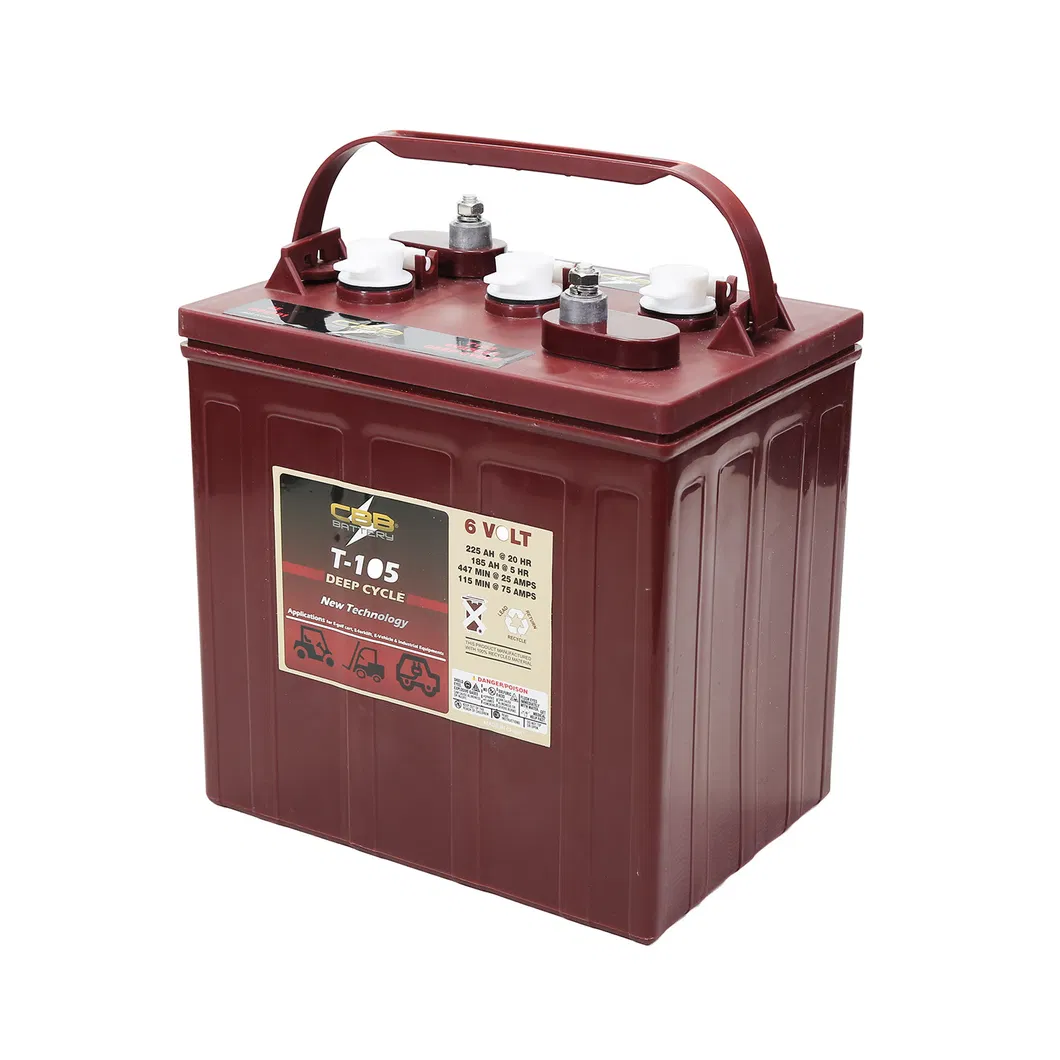 Bateria Tubular de Ciclo Profundo Trojan Substituir T875 8V 170ah para Carrinho de Golfe